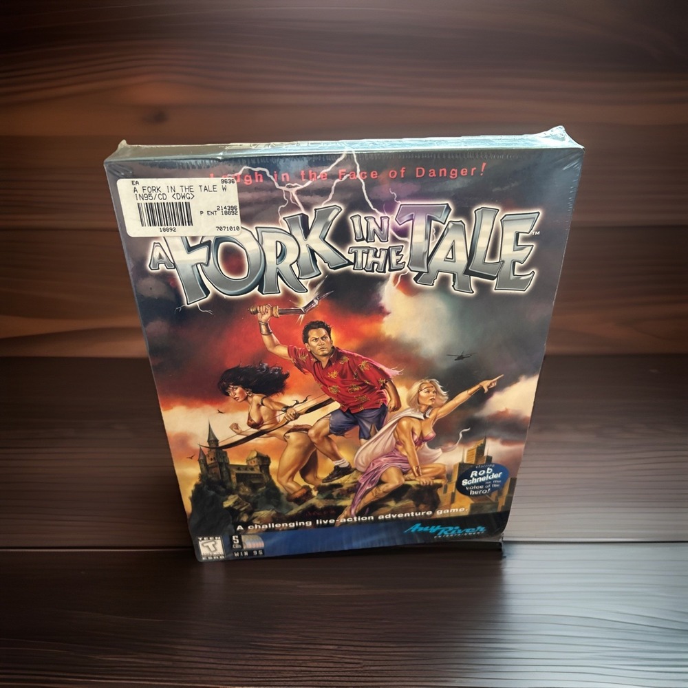A Fork in the Tale 5 CD PC Live Action Adventure Game Rob Schneider New Sealed